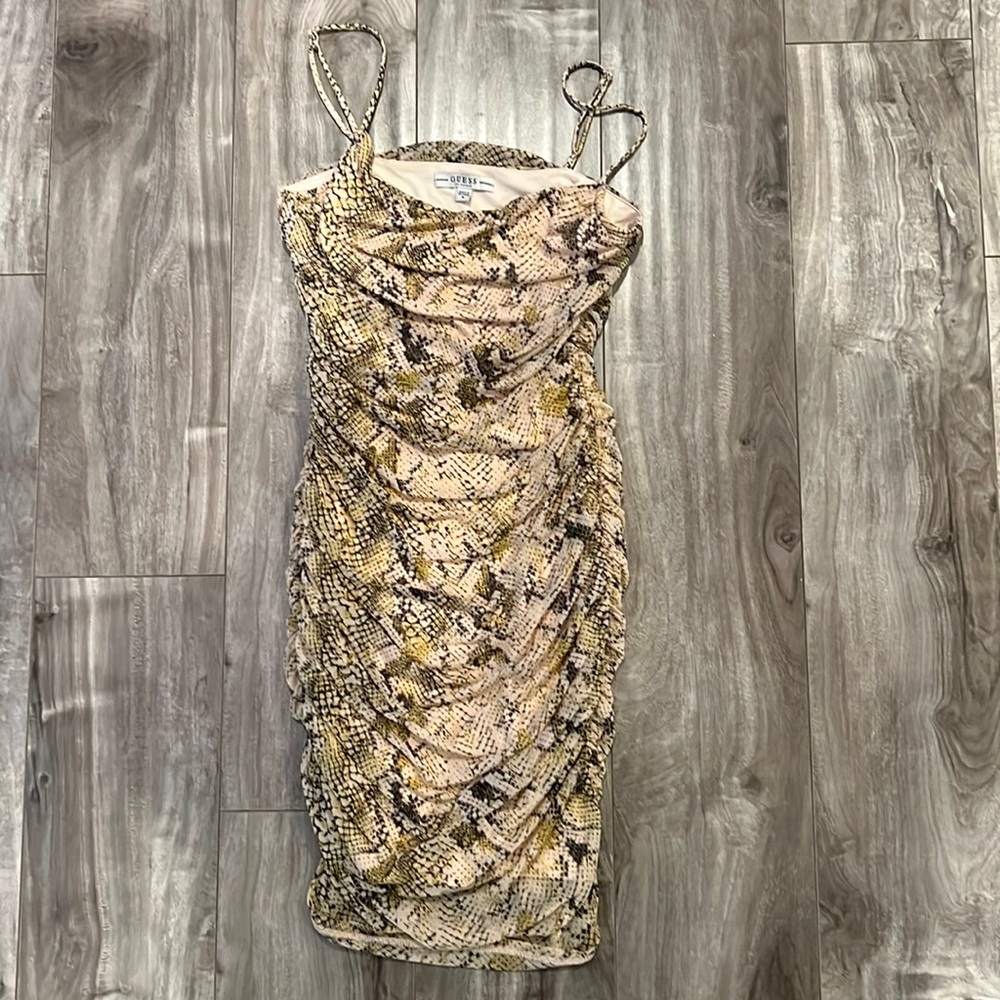 Guess Snake print mini dress M